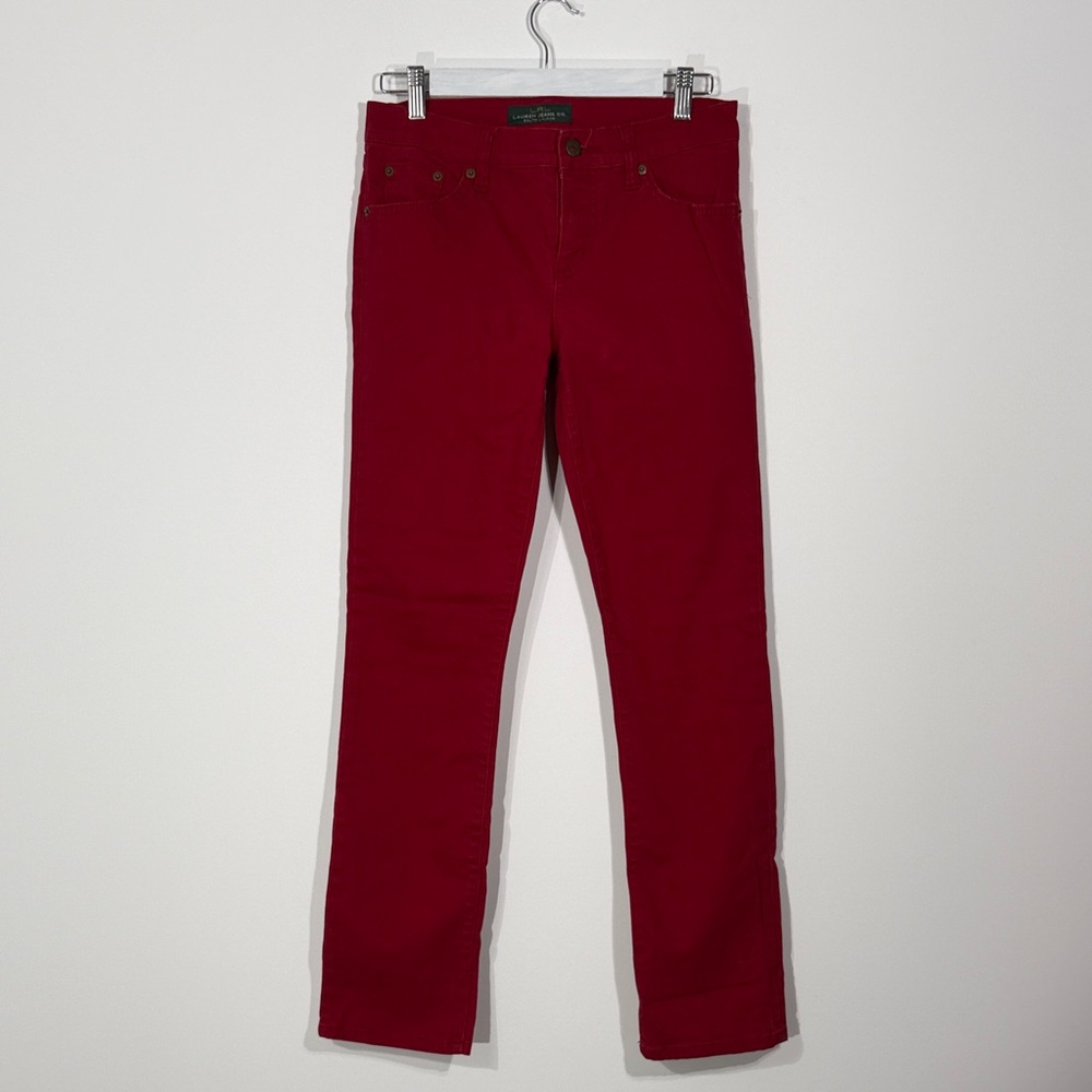 Lauren Ralph Lauren Red Straight Leg Women's Jeans